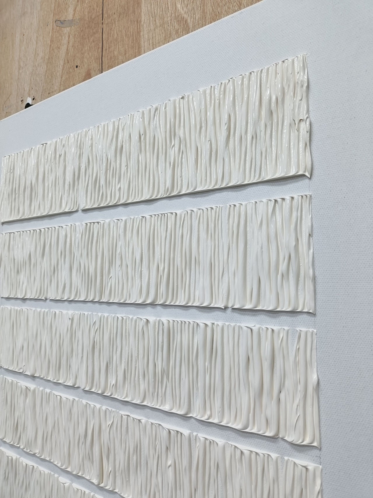 Set Of 2 Minimalist Textured Diptych Bas-Relief Painting
