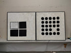 Minimalist Black Dot Grid Painting