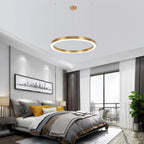 Arisha Modern Ring Metal Pendant Light, Gold