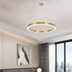 Arisha Modern Ring Metal Pendant Light, Gold
