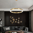 Arisha Modern Ring Metal Pendant Light, Gold