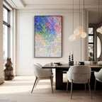Wall Art Abstract Gradient Geometric Playful
