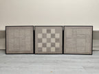 Wabi-Sabi Textured Triptych Wall Art Neutral