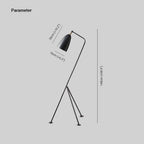 Morandi Modern Metal Cup Black Floor Lamp, Multi Colors