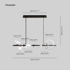 Arisha Pendant Light Bubble Circle Modern Black/Gold, Bedroom