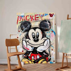 Pop Art Mickey Mouse Painting Playful Wall Art