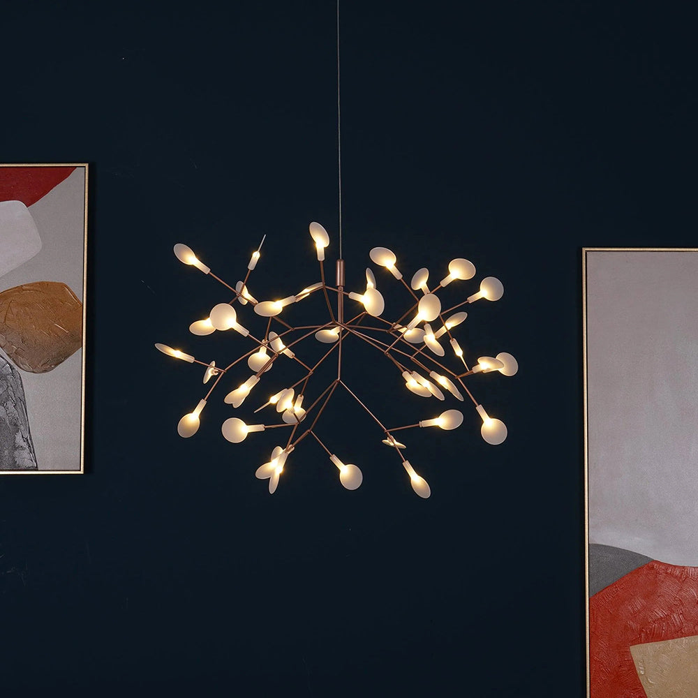 Lior Unique Sputnik Art Deco Firefly Chandelier. Living Room/ Bedroom