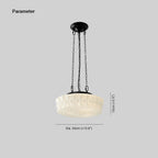 Valentina Vintage French Country Dome Pendant Light, White/Beige