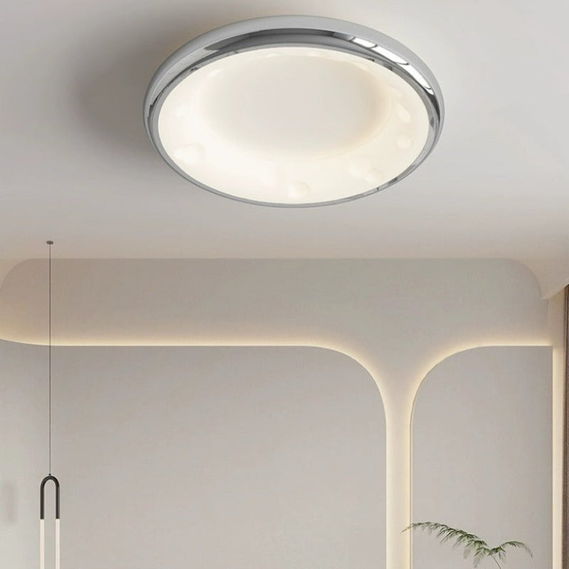 Arisha Modern LED Flush Mount Ceiling Light Metal White Bedroom