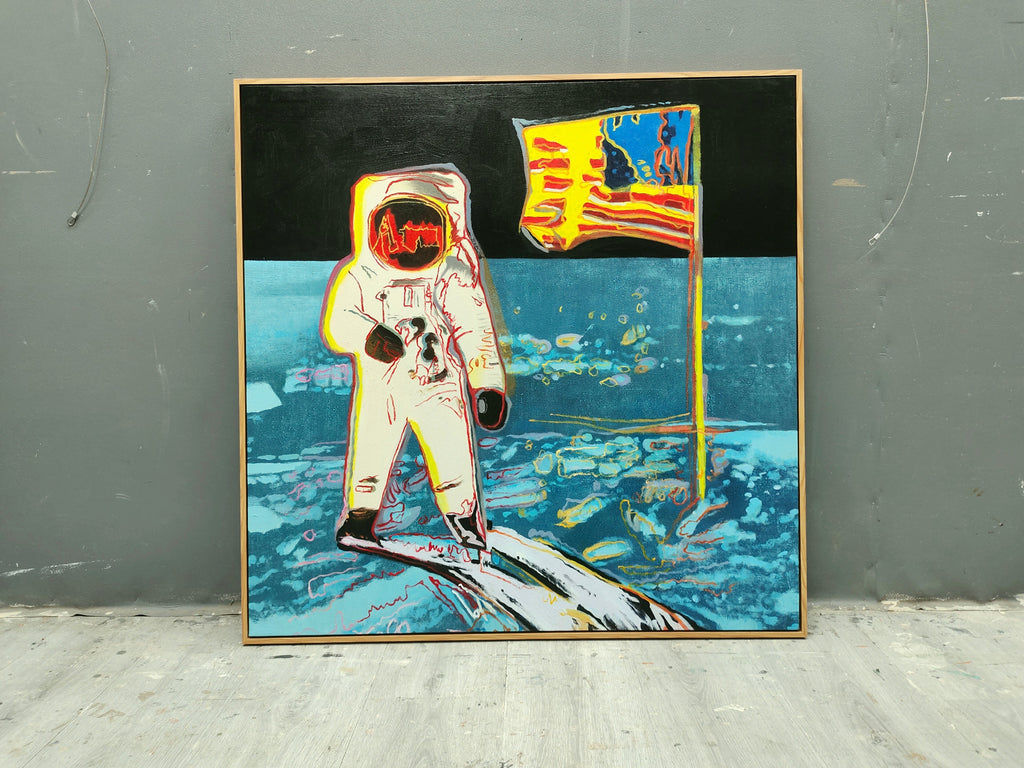 Andy Warhol Moon Landing Pop Art Painting