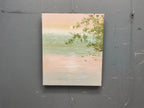 Wabi-Sabi Wall Art Soft Pastel Lake Landscape