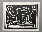Pop Art DJ Figure Line Art Painting