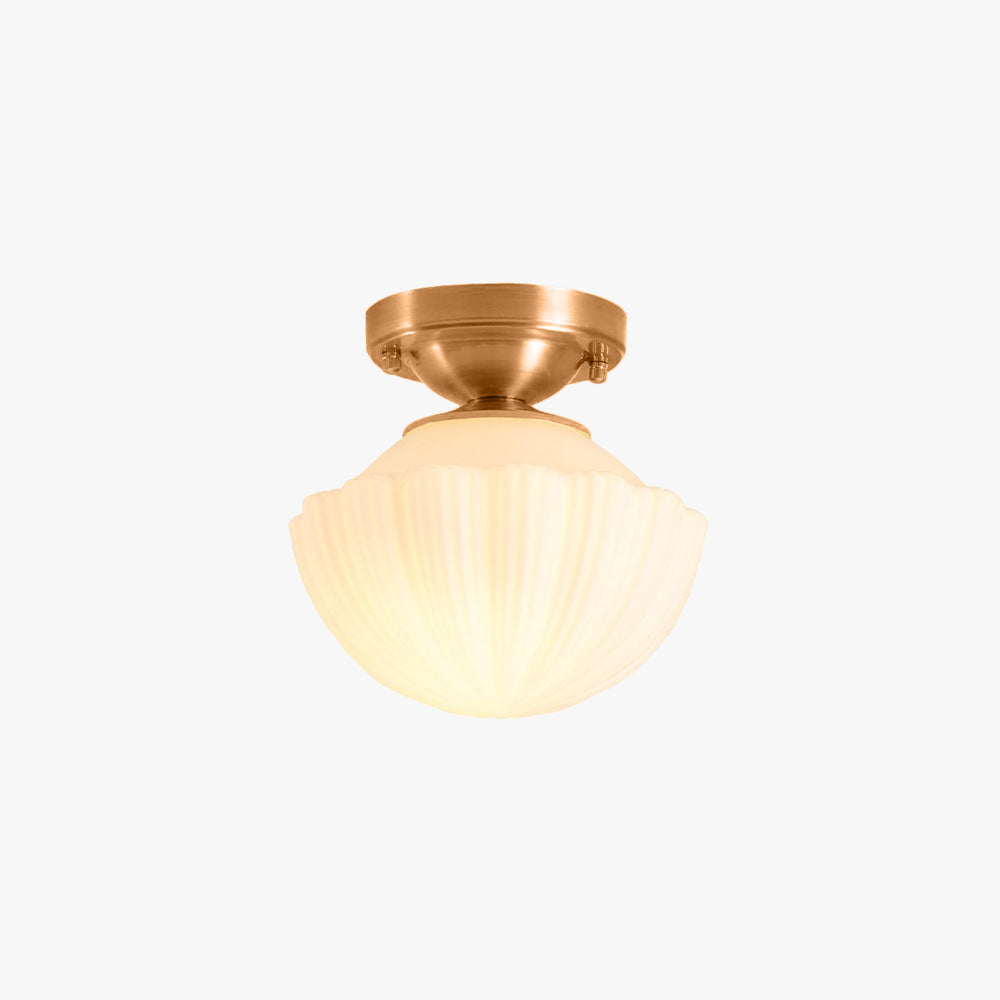 Arisha Retro Metal Flush Mount Ceiling Light Brass