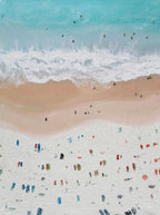 Aerial Summer Beach Impasto Painting