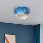 Aria Modern Coffee Cups Ceramic Flush Ceiling Lighting - product image 7