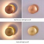 Arisha Modern Minimalist Round Moon Eclipse Wall Lamp