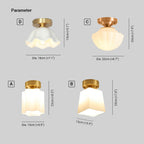 Arisha Retro Metal Flush Mount Ceiling Light Brass