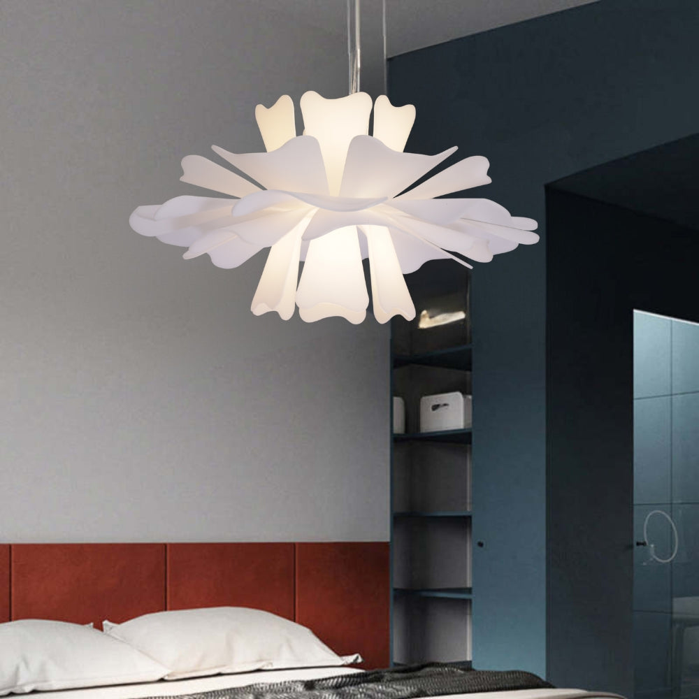 Niva Elegant Flower Pendant Light White