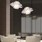 Niva Elegant Flower Pendant Light White