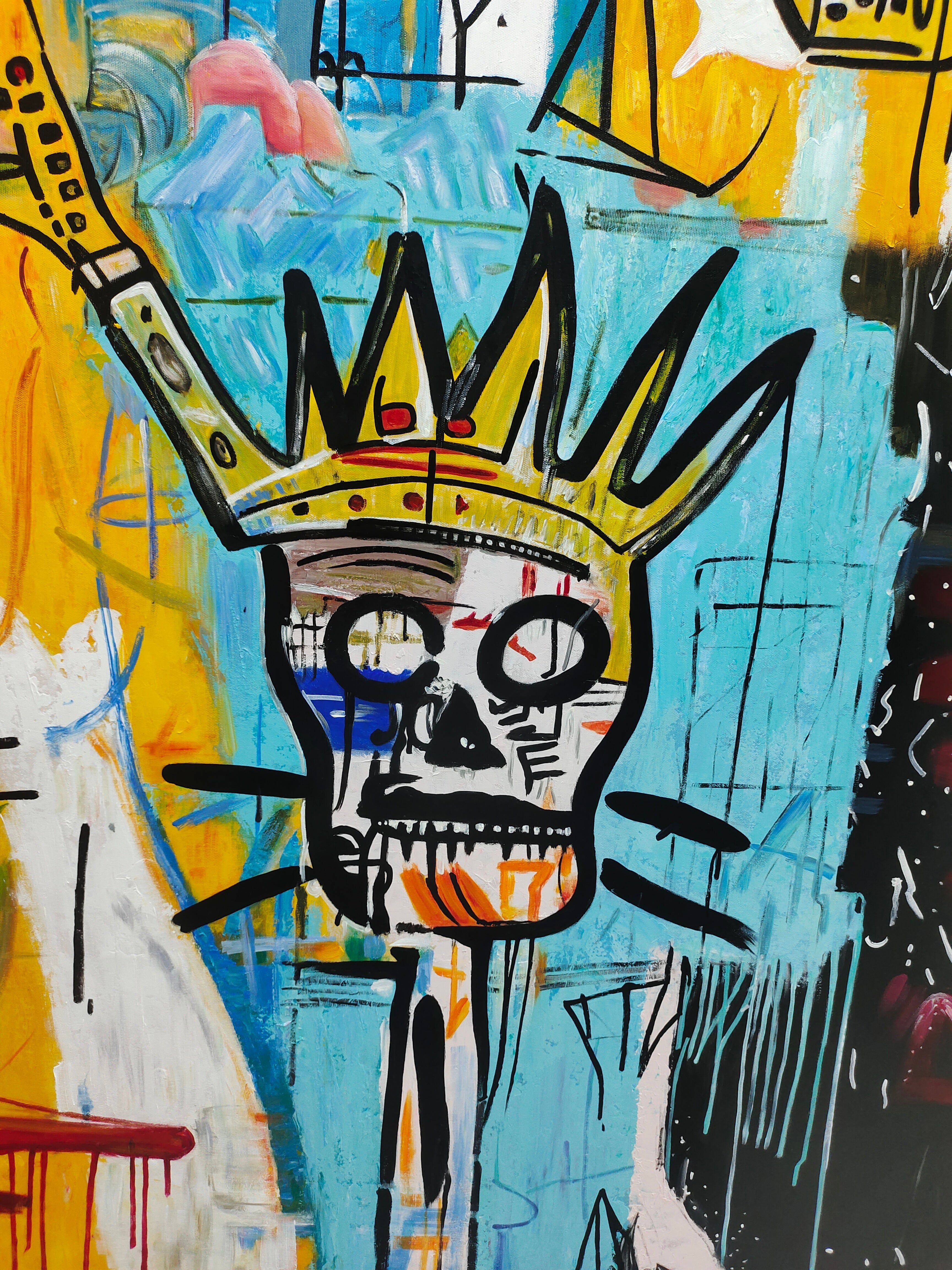 Skull Abstract Graffiti Art