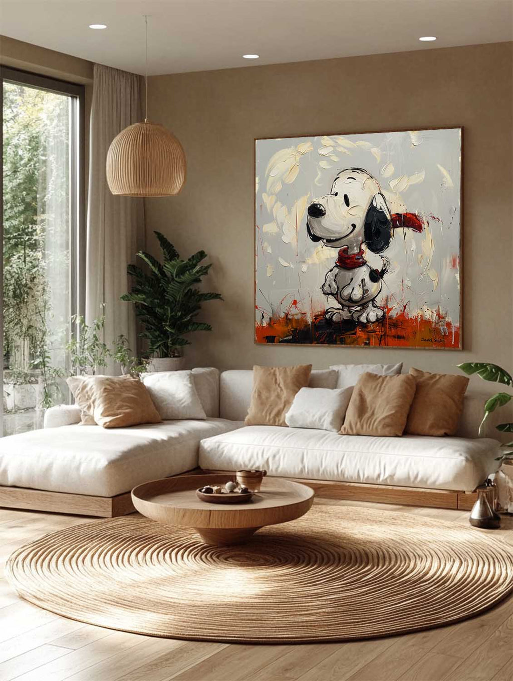 Wall Art Abstract Graffiti Cartoon Romantic
