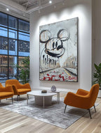 Urban Graffiti Mickey Mouse Abstract Painting