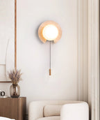 Zamaryra Semi-Circular Travertine Wall Light