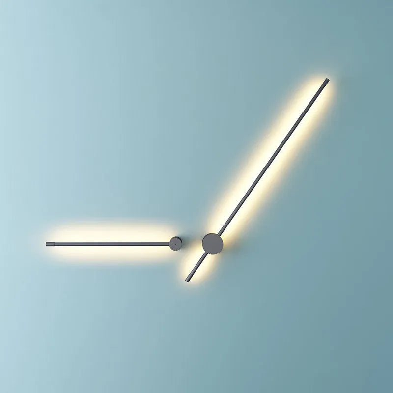 Eonix Minimalist Rotatable Linear Indoor Wall Lamp, Black