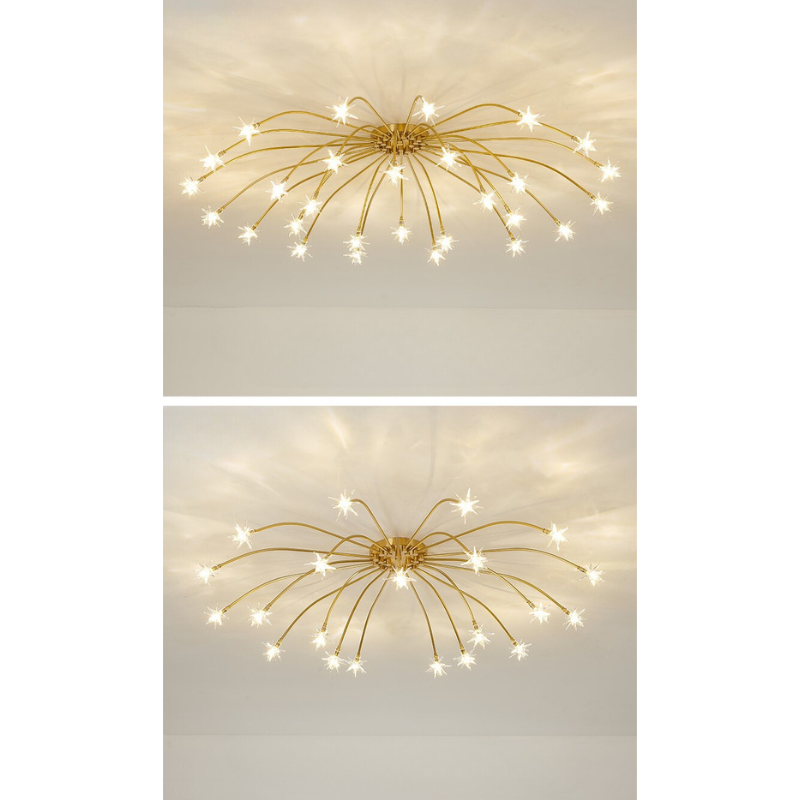 Arisha Art Deco Starry  Flush Mount Ceiling Light