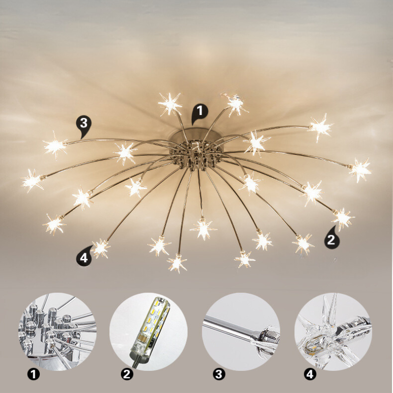 Arisha Art Deco Starry  Flush Mount Ceiling Light