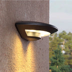 Ray Wall Lamp Flying Saucer, Metal LED, Black, Outdoor