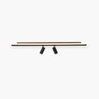 Aim Minimalist Double-linear Ceiling Light Spotlight, Black