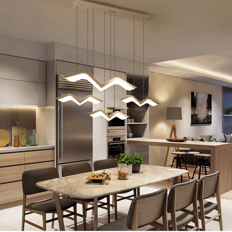Arisha Seagull Modern Pendant Light, 3 Style
