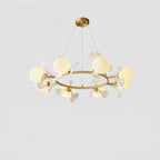 Olivia Luxury Minimalist Chandelier Creative Leaf Glass Living Room
