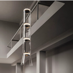 Valentina Minimalist Combination Glass Pendant Light, Clear
