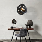 Avi Modern Metal/Resin White/Black Pendant Light