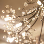 Arisha Modern Art Deco Crystal Sputnik Chandelier, Black/Gold