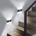 Ray Modern Simple Metal/ Fixtures Up And Down LED Light Wall Lamp, Black/White