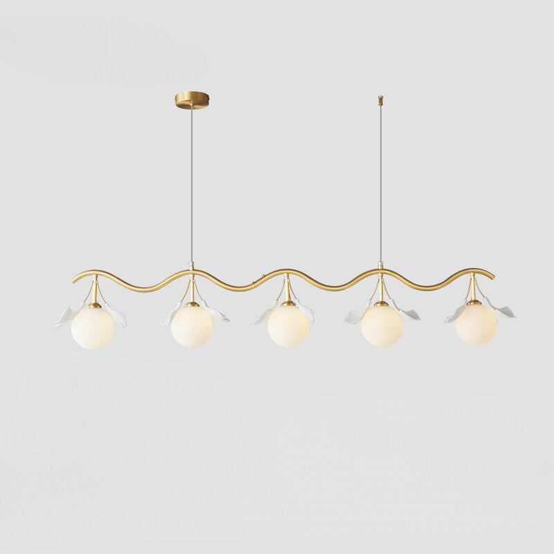Olivia Luxury Minimalist Chandelier Creative Leaf Glass Living Room