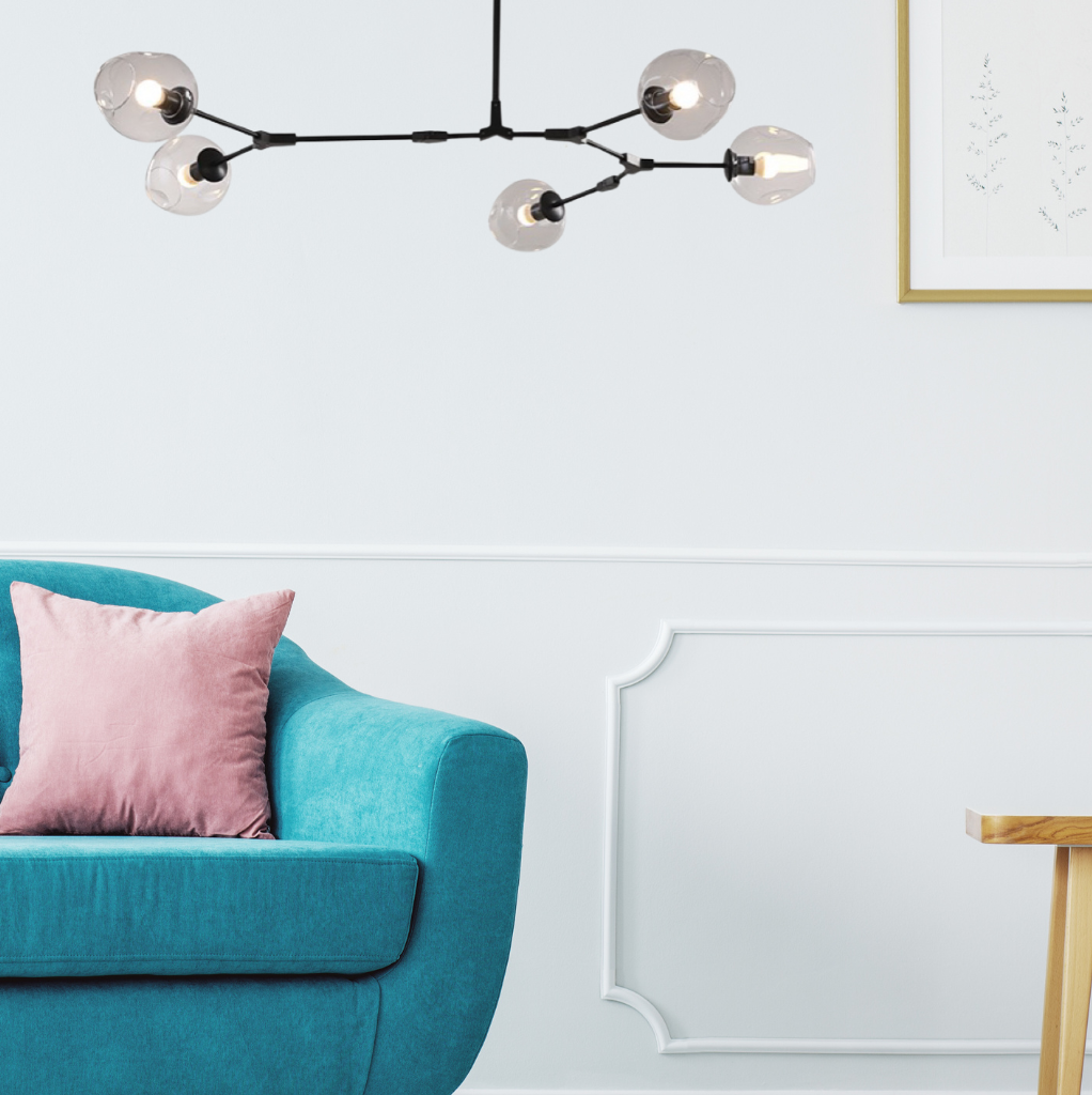 Kirae Nordic Modern Glass Pendant Light Clear Bubble