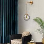 Valentina  Glass Ball Nordic LED Wall Reading Lamp Single Head