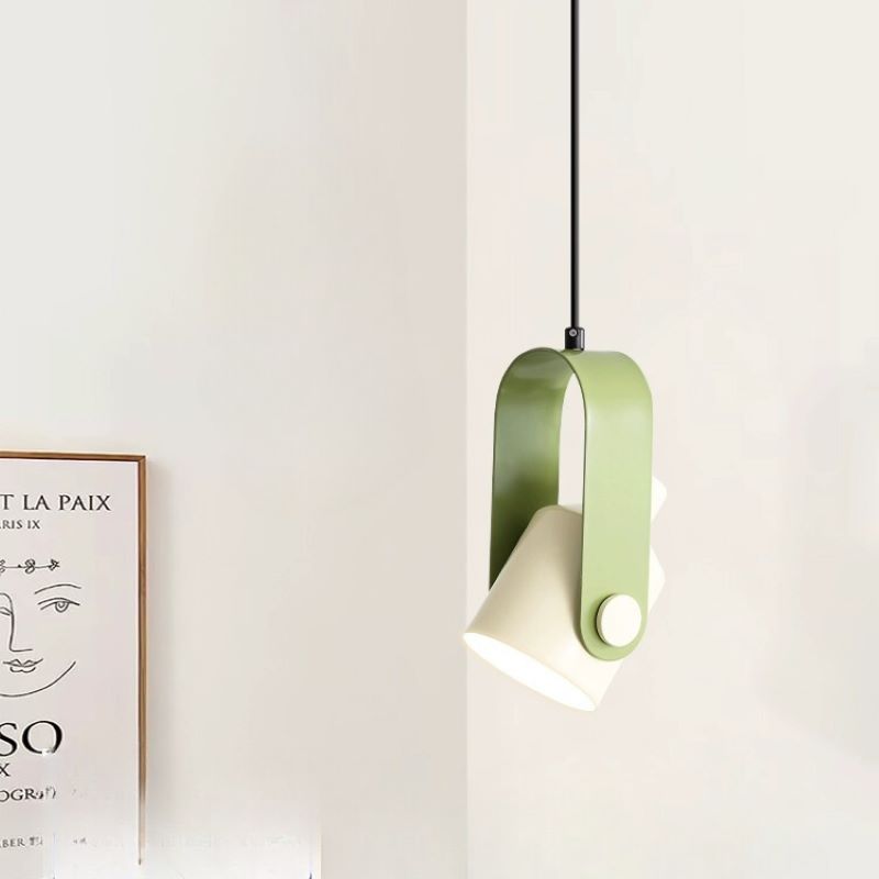 Valentina Modern Metal LED Pendant Light White Green Black Bedroom