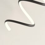 Arisha Modern LED Art Interior Wall Light Spiral, Black & White