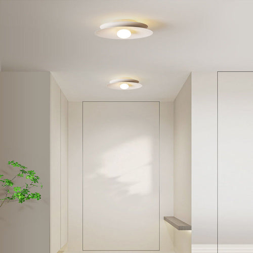 Arisha Modern Flush Mount Ceiling Light White Red Black Metal Balcony