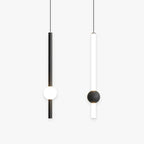 Arisha Minimalist Linear Globe Glass Pendant Light, Bedroom