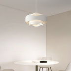 Arisha Art Deco Flower Shape Pendant Light, White