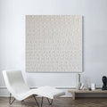 Plaster Textured Oval Pattern Abstract Wall Art