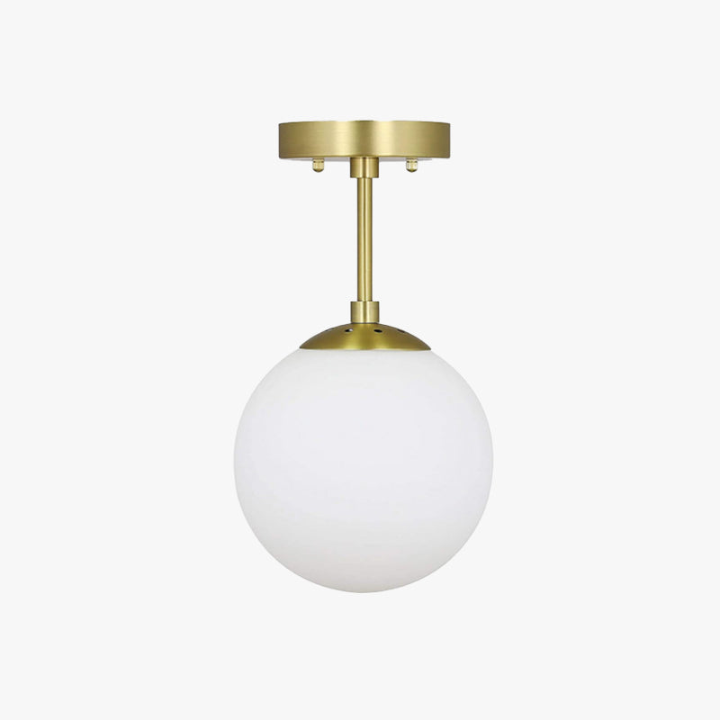 Lore Semi-Flush Mount Ceiling Light Glass