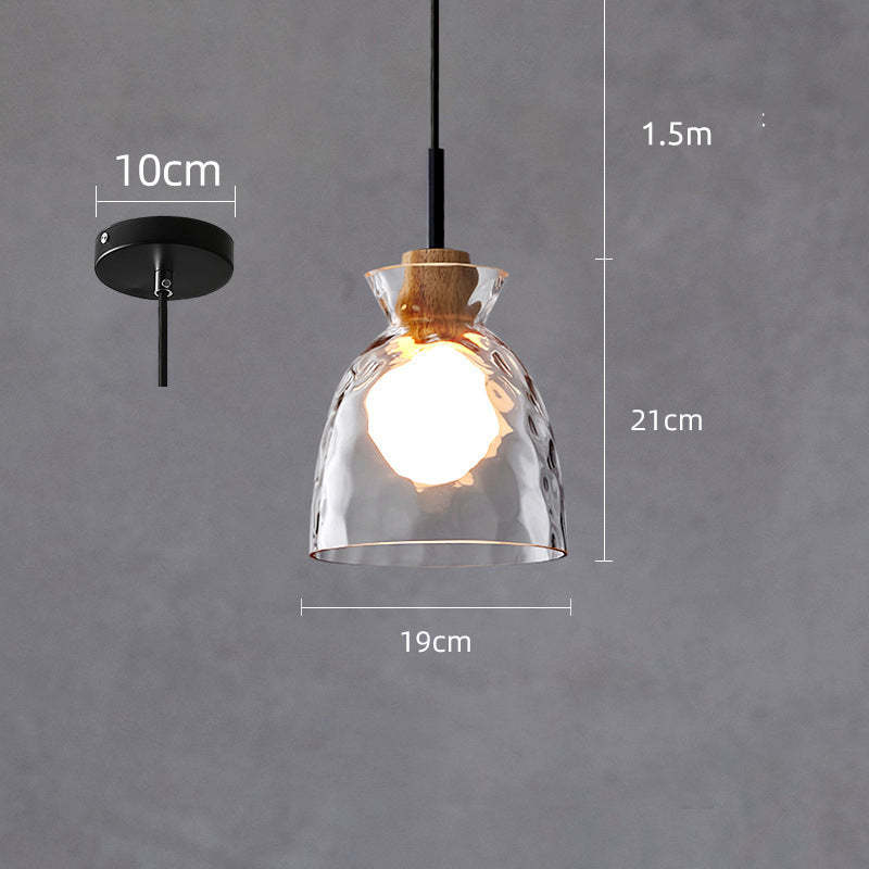 Arisha Minimalist Geometric Glass Pendant Light, Dining Room