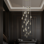 Kristy Design Ball Glass/Metal Pendant Light Gold